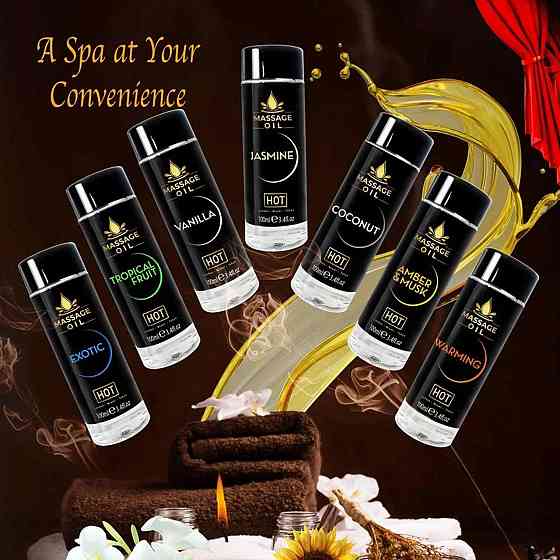 Массажное масло HOT Massage Oil amber & musk 100 ml Sex Aura Киев