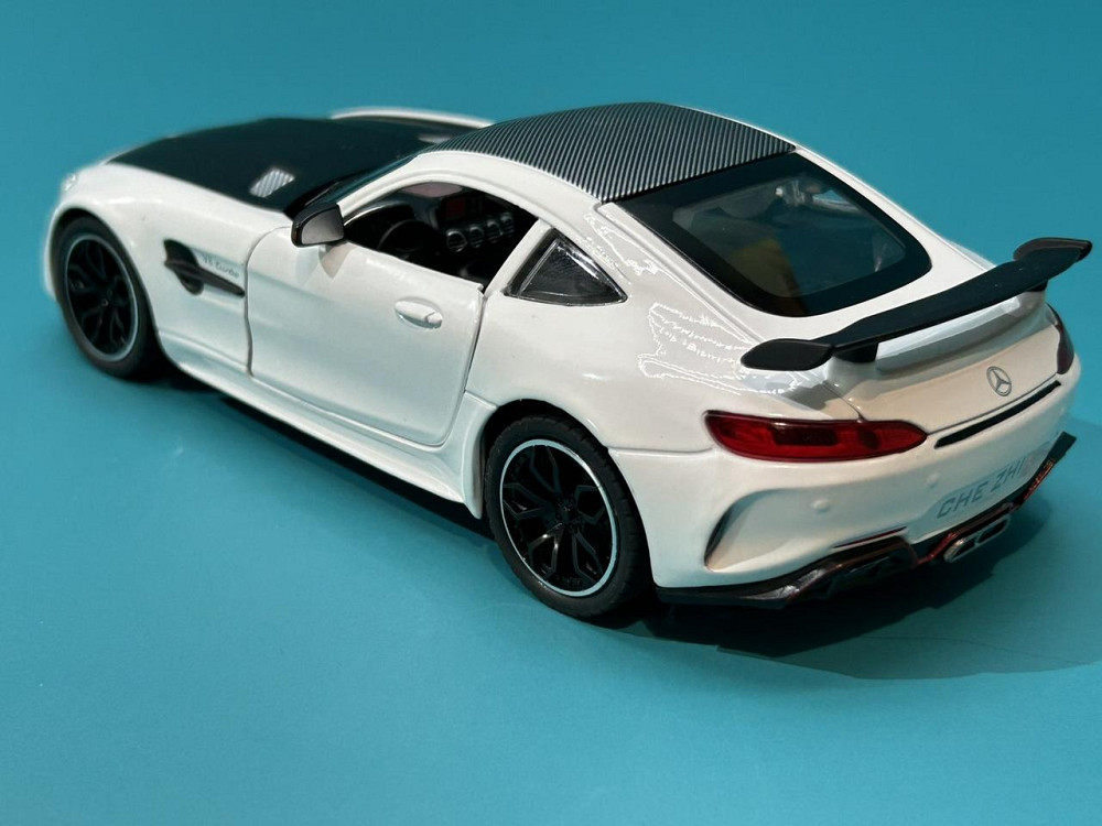 Машина Автосвит Mercedes SL-class инерционная открываются двери капот багажник 20см Черно-белая (AP-1840) Чернигов - изображение 9