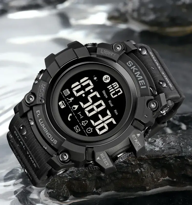 Спортивные наручные смарт-часы Skmei 2053 (Черный) Винница - изображение 5