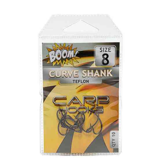 Гачок для мирної риби Curve Shank №8 (10 шт/уп) (Teflon) ТМ BOOM Київ