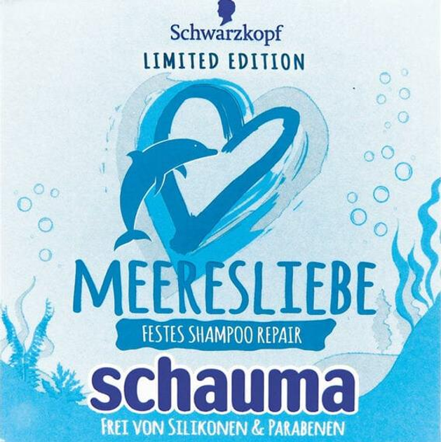 Твердий відновлюючий шампунь для волосся з інтенсивною піною Schauma Meeresliebe 85 гc Львів - фото 1