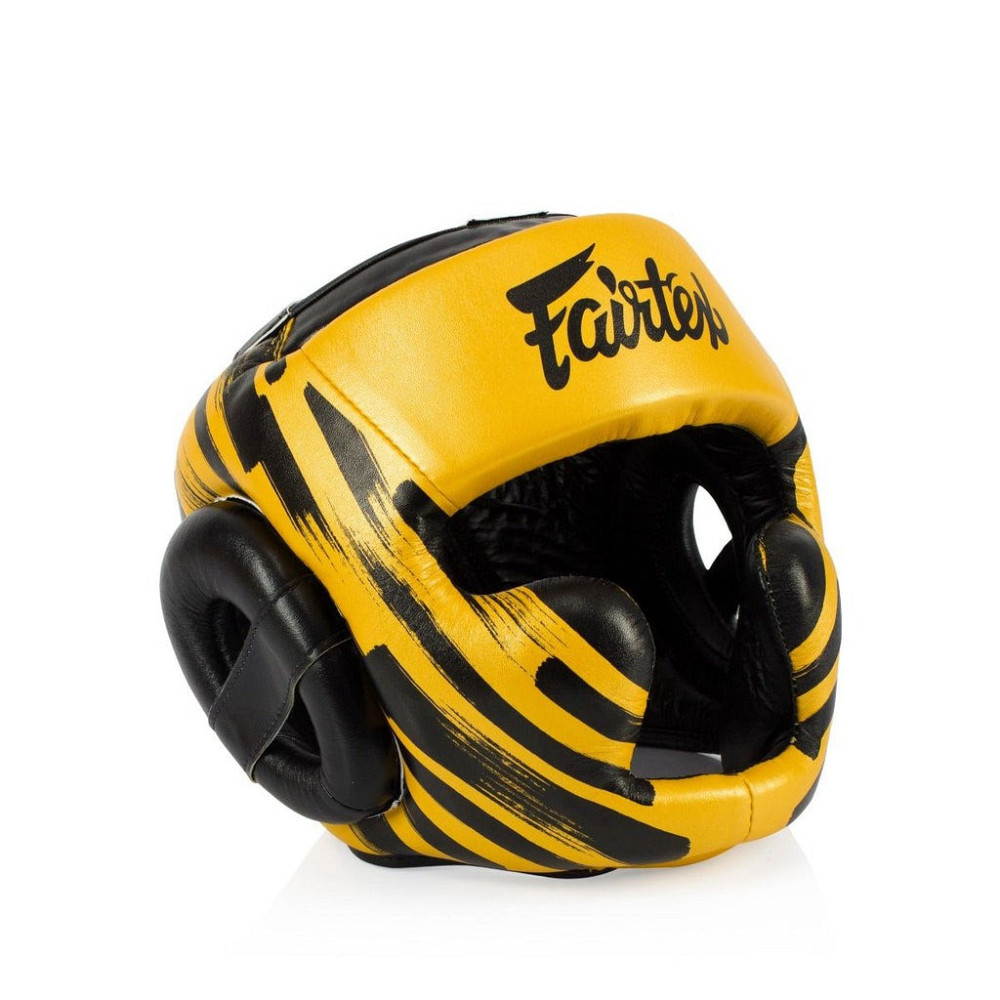 Боксерський шолом Fairtex HG16 Gold XL Кам'янське - фото 2