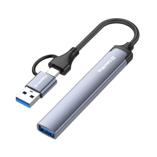 Адаптер 4в1 (2USB 2.0/USB 3.0/Type-C 2.0) ColorWay CW-HUB06 Житомир