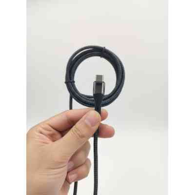 Дата кабель USB-C to USB-C 1.5m 5A 100W Quick Charge magnetic black BeCover (714555) Винница