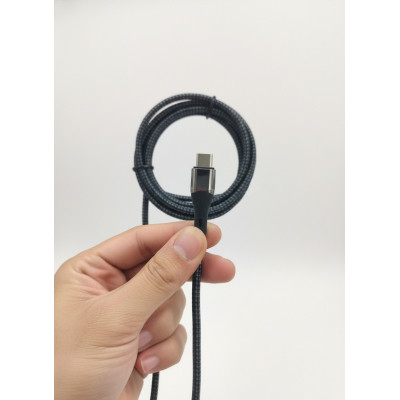 Дата кабель USB-C to USB-C 1.5m 5A 100W Quick Charge magnetic black BeCover (714555) Винница - изображение 6