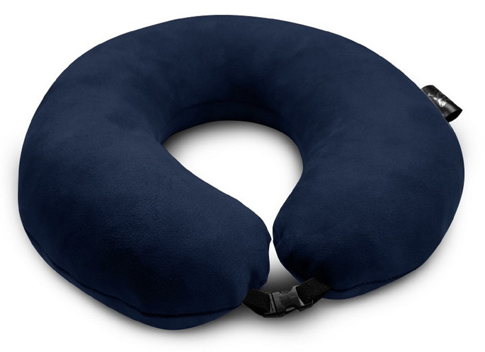 Подушка дорожня темно-синя Київ - фото 1