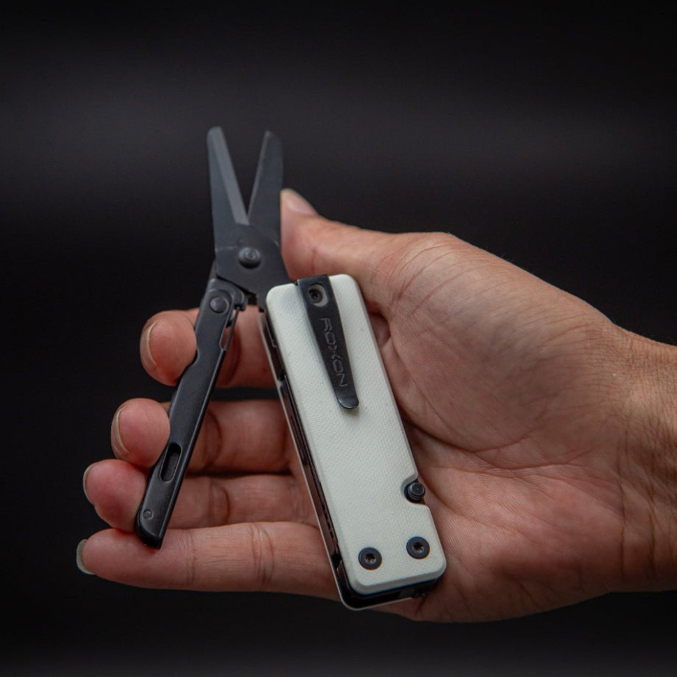 Мини мультитул Roxon KS2E Noir, черное лезвие, белый Киев - изображение 8