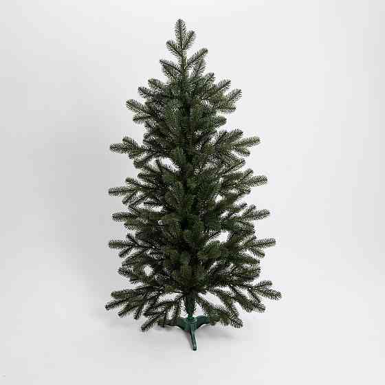 Литая искусственная елка зеленая 120 см на пластиковом подставке SOK-M-D-4 Киев