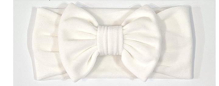 Повязка для волос велюр белая Бант Киев - изображение 1