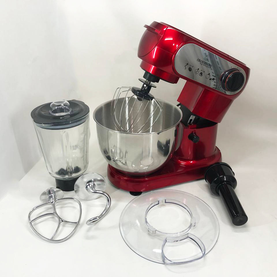 Кухонный помощник миксер тестомес планетарный Crownberg CB 3404, Мощный ручной миксер CA-46 Львов - изображение 18