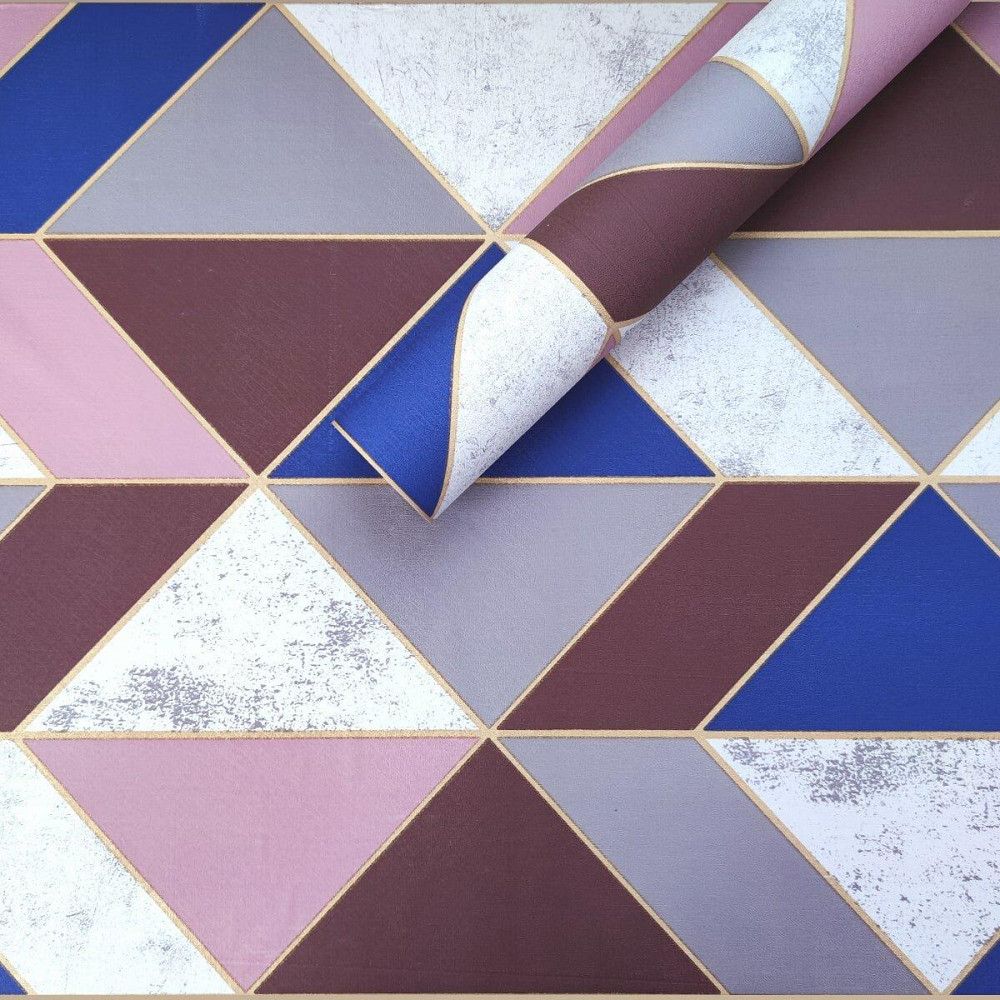 Самоклеящаяся пленка с розовыми треугольниками Киев - изображение 1