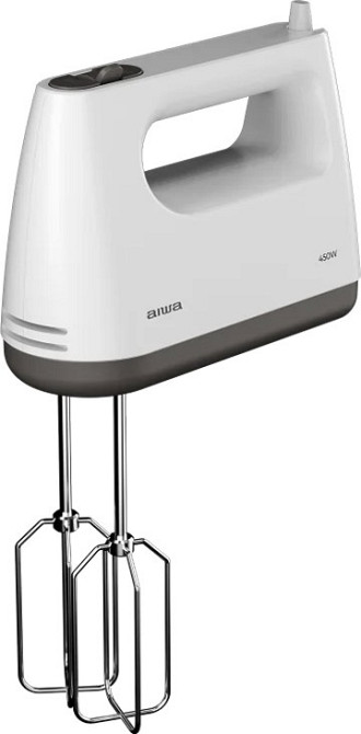 Міксер AIWA TeSaberu AHX-600 ручний 450Вт/ 5 швидк./ TURBO/ білий Вінниця - фото 1