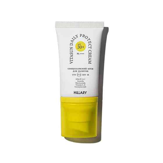 Солнцезащитный крем для лица SPF 30+ VitaSun Daily Protect Cream Hillary 40 мл Винница