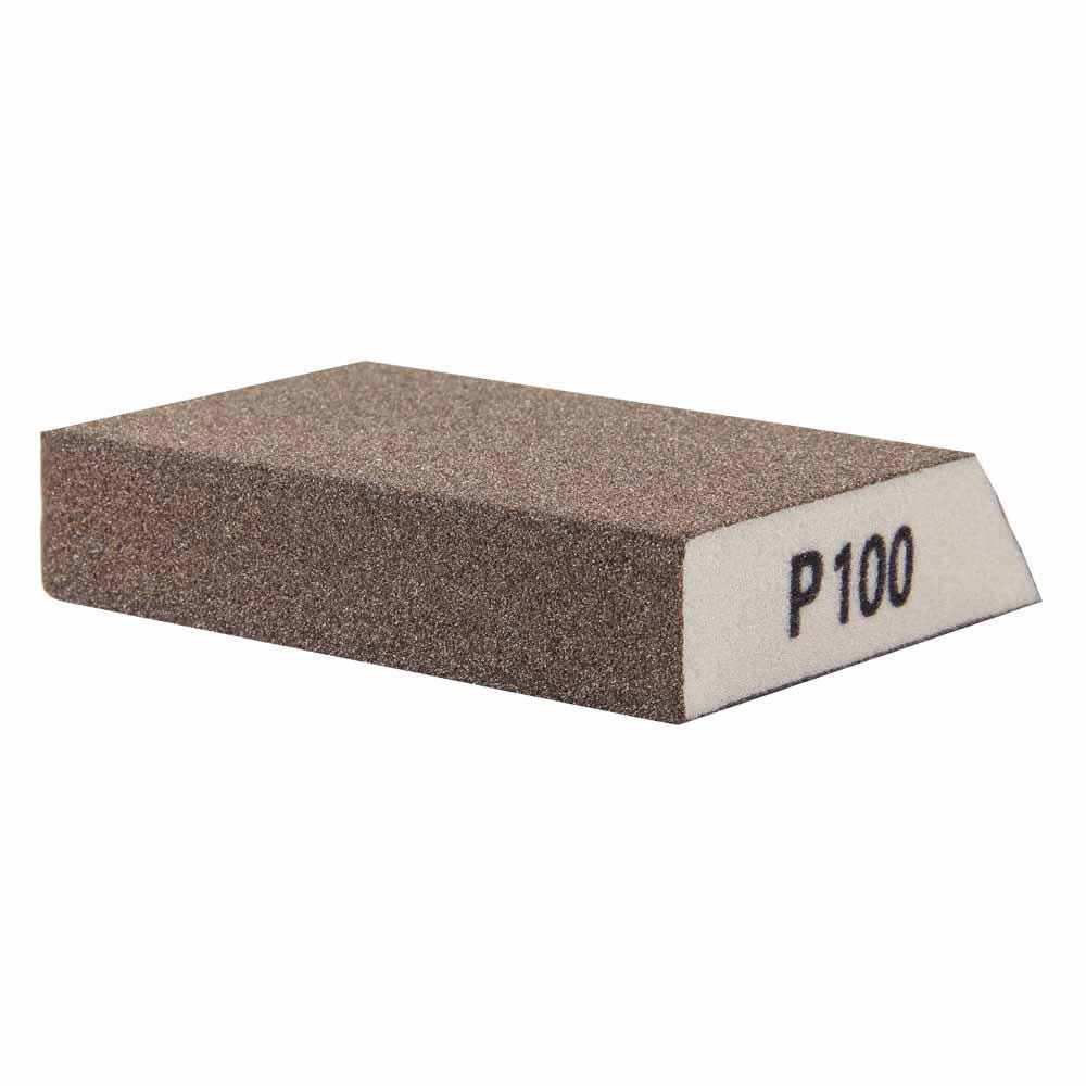 Губка шлифовальная четырехсторонняя угловая 110×90×25мм P100 SIGMA (9130461) Киев - изображение 4