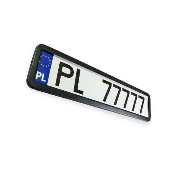 Рамка под номер нержавейка книжка 