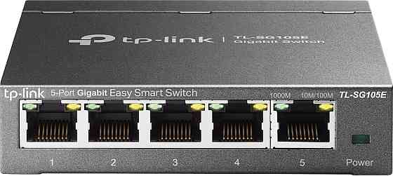 Сетевой коммутатор TP-Link 5-портовый гигабитный управляемый Easy Smart, QoS, IGMP Snooping LAN-распределитель Киев
