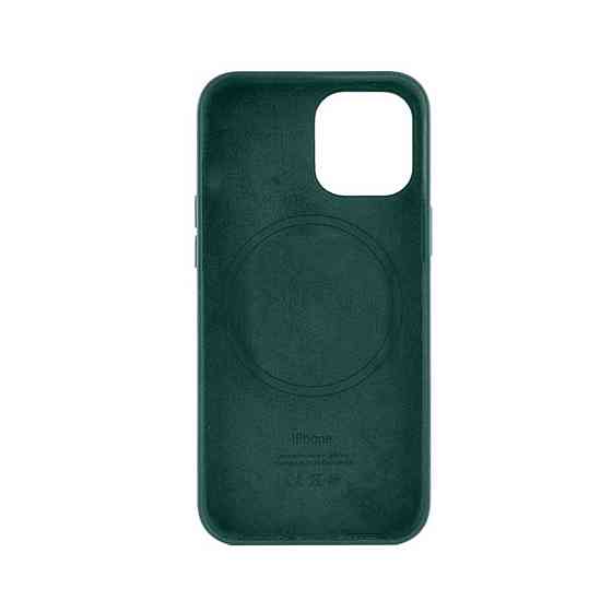 Чохол для смартфона Leather AAA Full Magsafe IC for iPhone 14 Pine Green Киев