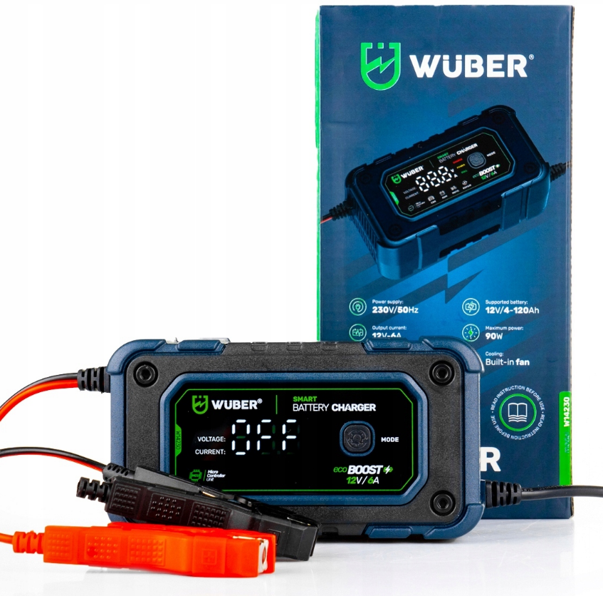 Зарядний пристрій для акумуляторів 12В 6А Wuber (Польща) Київ - фото 2