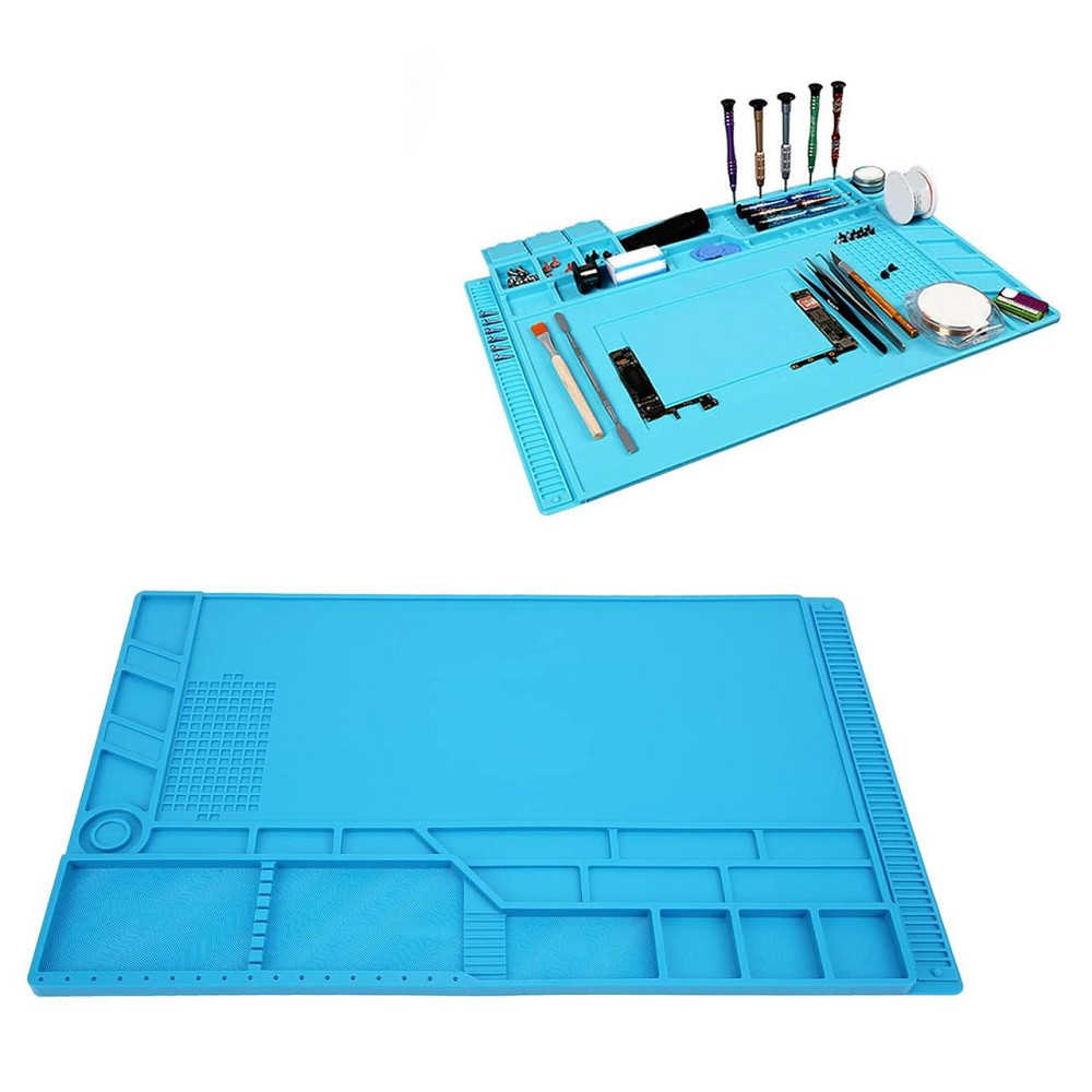 Термостойкий силиконовый коврик для пайки 55x35 см с магнитами Киев - изображение 1