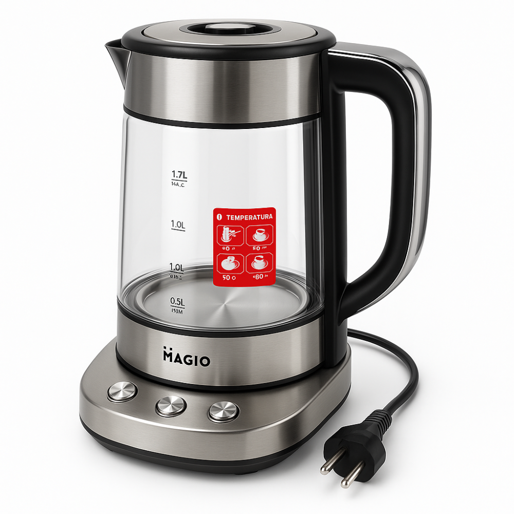 Чайник електричний багатофункціональний MAGIO MG-494, Чайник для кип'ятіння з функцією авто-вимкнення UL-15 Львів - фото 12