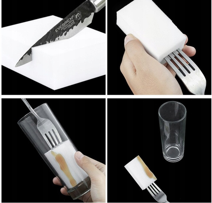 Чистяча чарівна губка меламінова 10х7 см Ruhhy (1702) Нововолинськ - фото 4