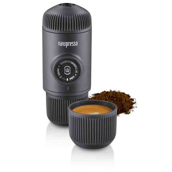 Эспрессо-кофеварка Wacaco Nanopresso с чехлом (Серый) Винница