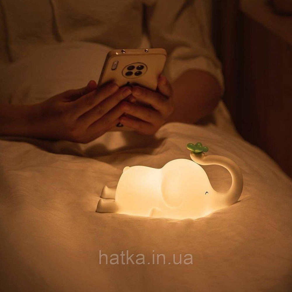 Силиконовый беспроводной ночник «Слоник» Киев - изображение 8