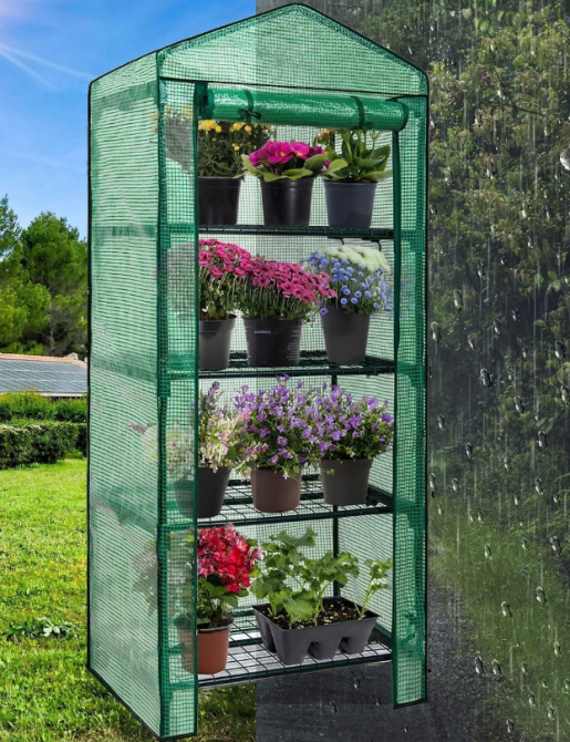 Теплиця парник з полицями Avko Garden AGH1404 (30301404) міні теплиця для балкона і тераси Київ - фото 7