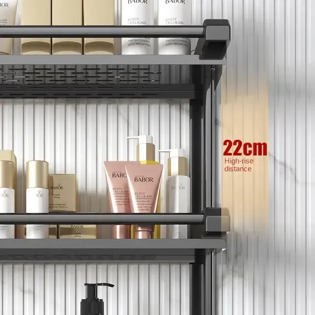 Полка для ванной комнаты с вешалкой для полотенец SKLM-9 40см Коломия - фото 4