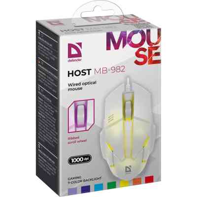 Мишка Defender Host MB-982 USB White (52983) Вінниця