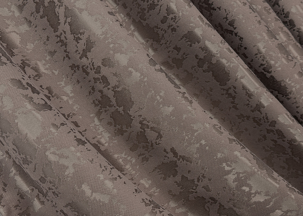 Комплект штор VR-Textil Лен Мрамор 100х270 2шт и Тюль 400х270 1718ш-1276т Какао с белым 71-014/2 Киев - изображение 5