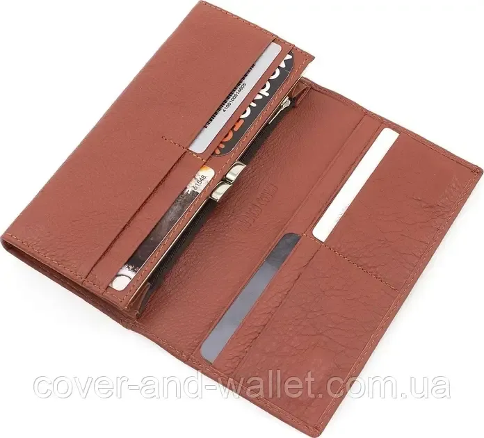 Класичний шкіряний жіночий гаманець на магнітній фіксації Marco Coverna Київ - фото 9
