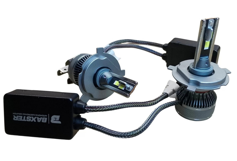 Комплект світлодіодних ламп BAXSTER PL Power Light H4 (P43t) Canbus 6000K 12V Харків - фото 1