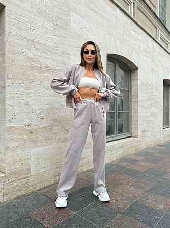 Жіночий базовий теплий костюм: кофта та штани Ангора Капучино, 42/44 Одеса