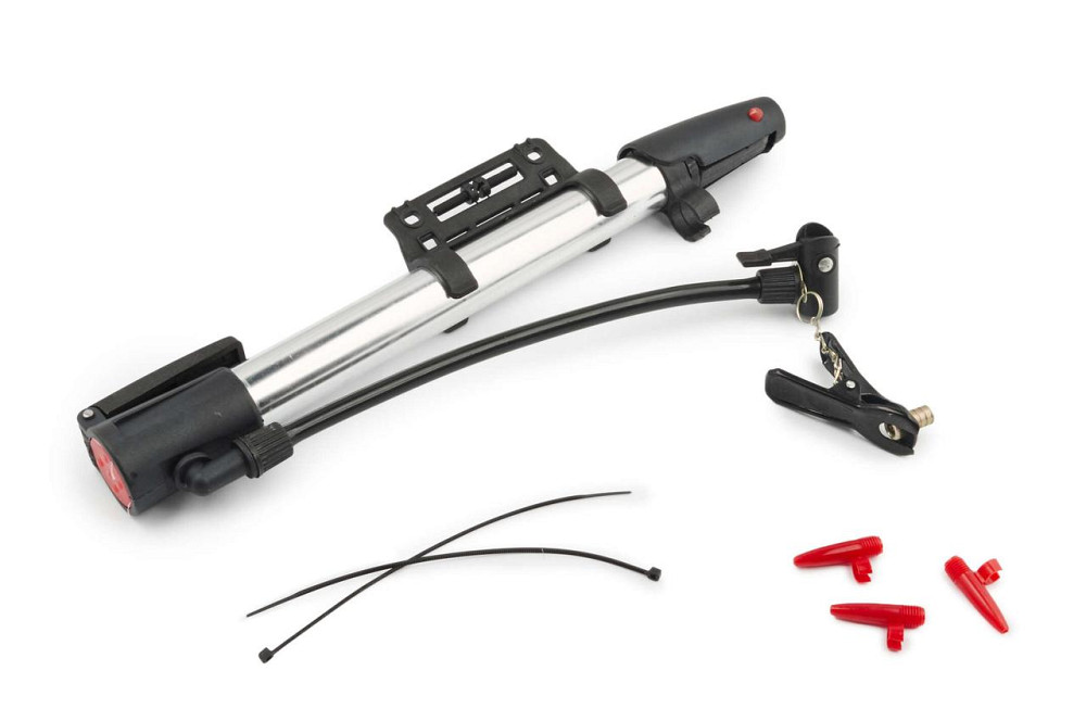 Насос ручний (L-25 см, з кріпленням на раму, хром) OP Мукачево - фото 1