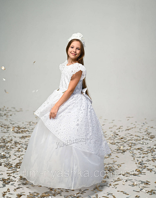 Довга біла сукня 140-150 Кривий Ріг - фото 3