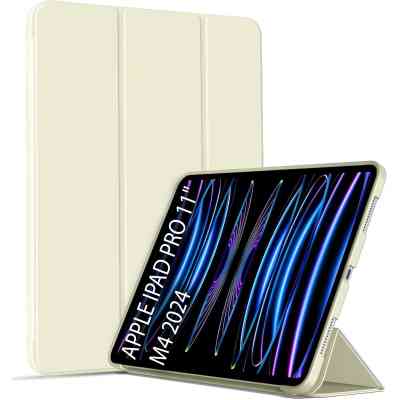 Чехол для планшета Armorstandart Tri Fold Soft TPU Silicone Apple iPad Pro 11" M4 2024 Beige (711745) Винница