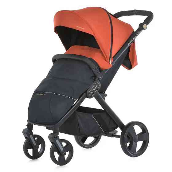 Коляска дитяча EL CAMINO DYNAMIC PRO Redwood прогулянкова з чохлом та дощовиком Помаранчева (ME 1053-3) Чернігів
