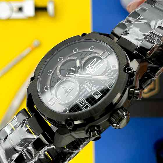 Awarder 016 Тризуб срібло Black-Black Steel Киев