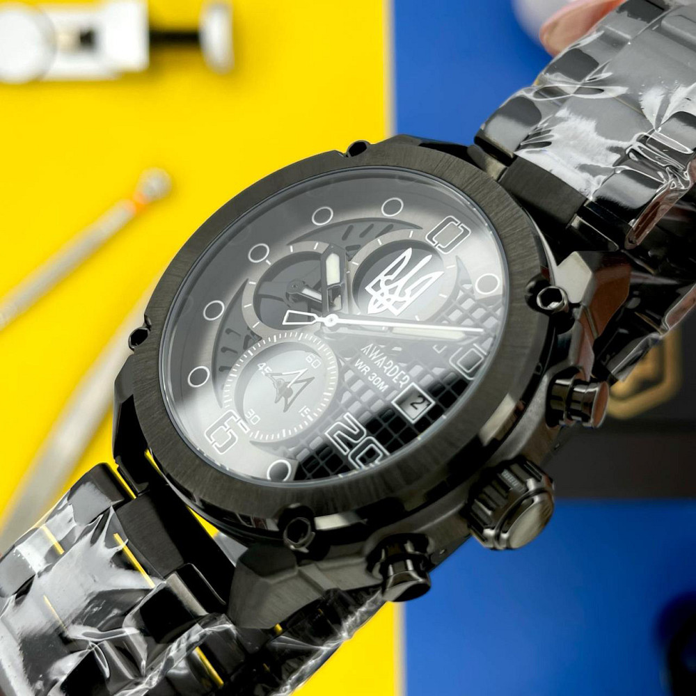 Awarder 016 Тризуб срібло Black-Black Steel Киев - изображение 2