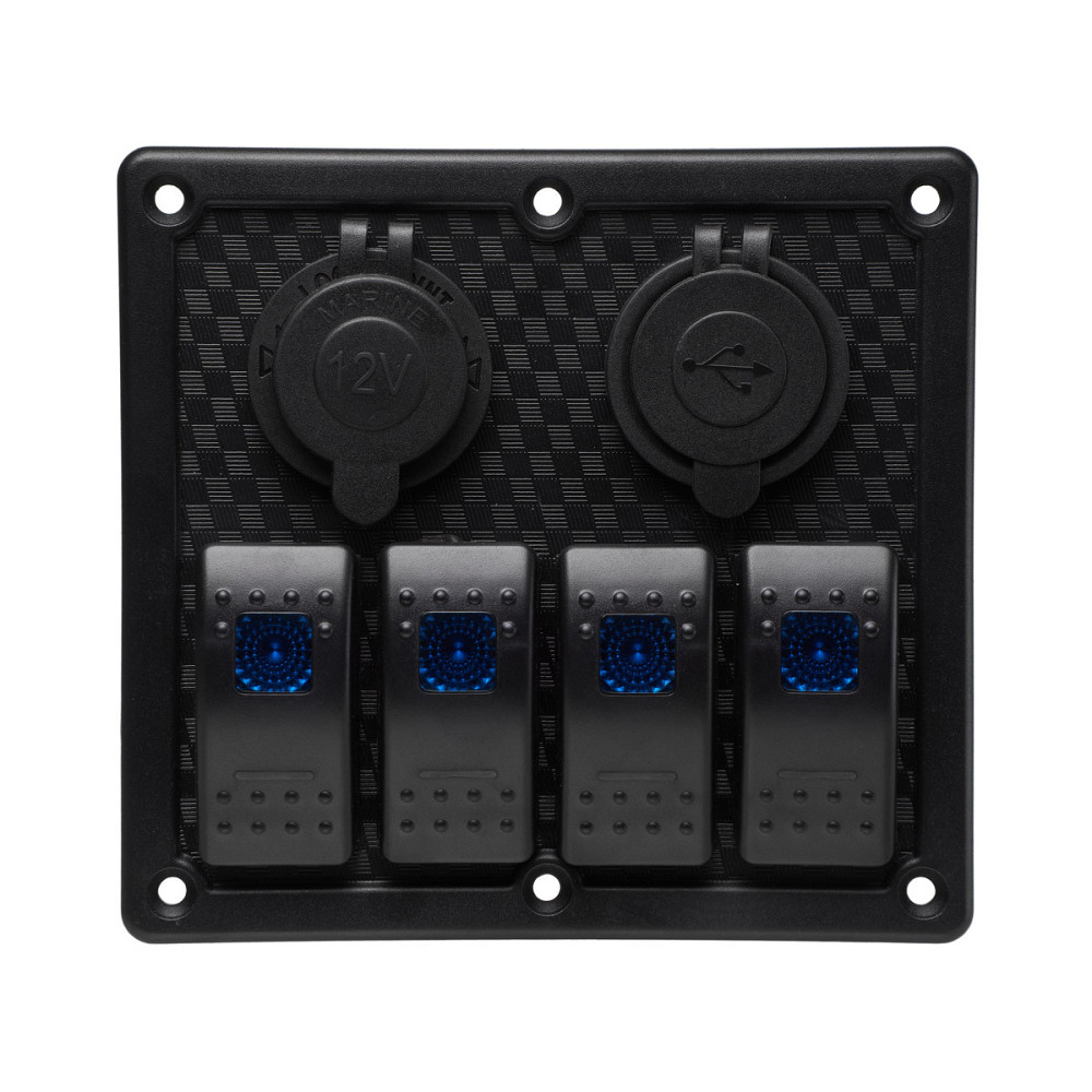 Блок переключателей HeadLight 4+2 синяя подсветка 12V Харьков - изображение 6