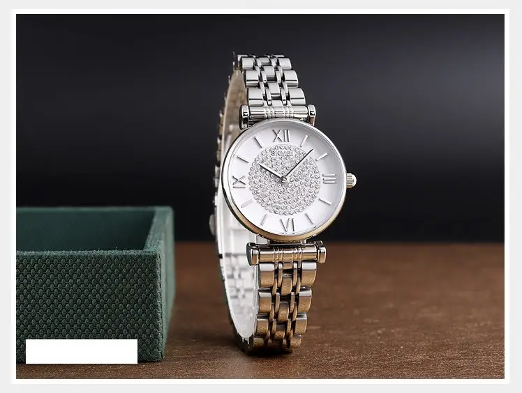 Женские классические часы Skmei 1533 Серебристый Винница - изображение 5