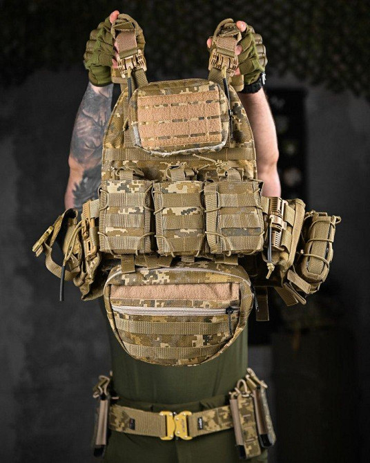 Плитоноска + РПС ATACK TIMUCHIN піксель ДЛ7139 Одеса - фото 2