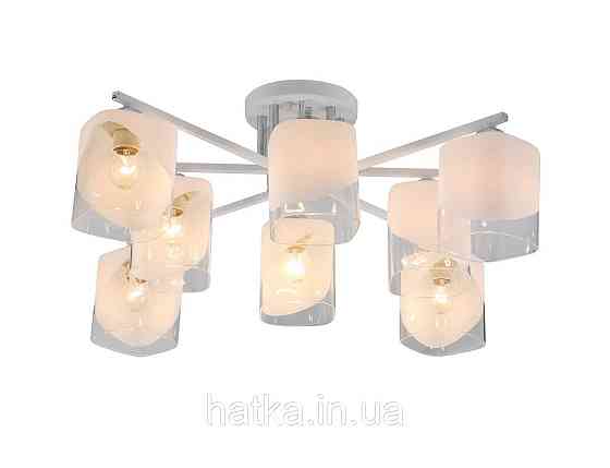 Потолочная люстра Sirius 07245/8 Matte White+CR на 8 плафонов Киев