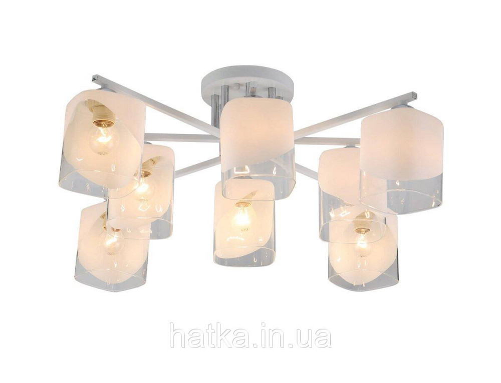 Потолочная люстра Sirius 07245/8 Matte White+CR на 8 плафонов Киев - изображение 1