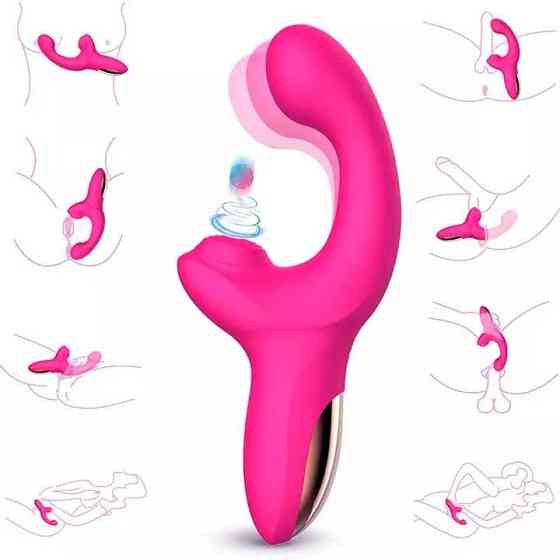 Вибратор - вуманайзер 2 в 1 для клитора и точки G, LIVMAN - Фиолетовый Винница