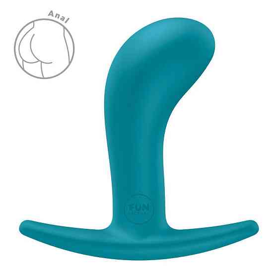 Анальна пробка Fun Factory BOOTIE M Aquamarine, діаметр 3,3 см, тонкий обмежувач Sex Aura Київ