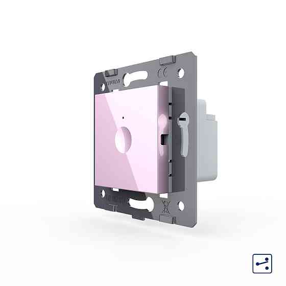 LIVOLO Сенсорний вимикач LIVOLO Sense, рожевий, прохідний / перехресний, 5А 230В, без нейтралі, Коломыя