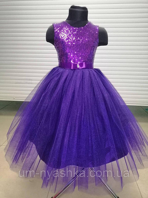 Золоте нарядне плаття на дівчинку Дитячі нарядні сукні з блискітками Кривий Ріг - фото 5