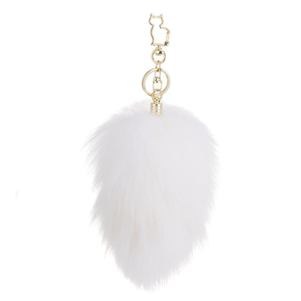 Металева анальна пробка Крихітний хвіст LOCKINK SEVANDA White Bunny-Tail Anal Rose-shape Plug Sex Aura Київ - фото 2